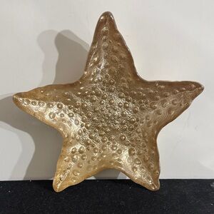 Gold Starfish Decorative Accent trinket bowl